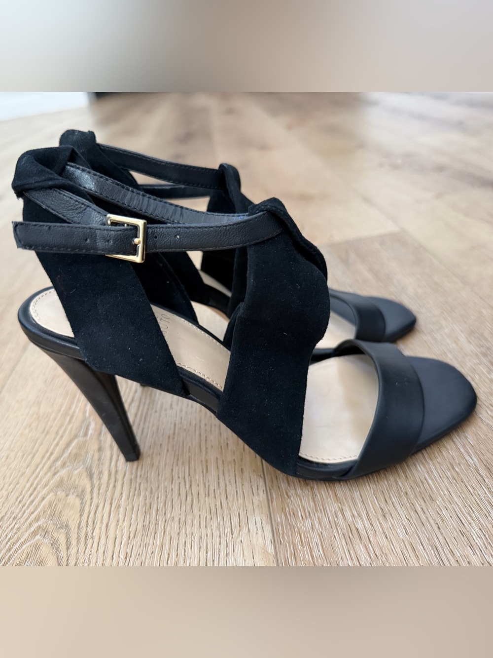 Vince Camuto Black Strappy High Heel Sandals